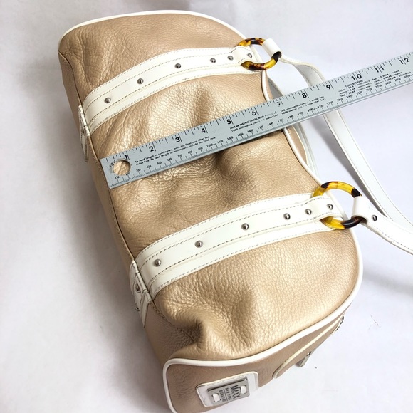 Maxx NewYork Signature Metallic Gold Shoulder Bag - Picture 9 of 12